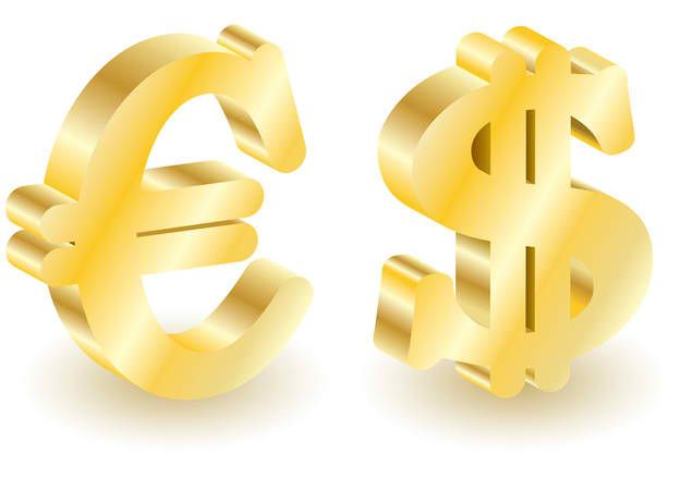 Dollars and Euro Symbols