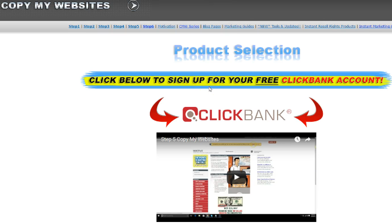 Copy My Websites ClickBank