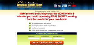 Financial Health Reset Scam
