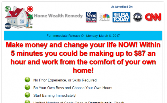 Home Wealth Remedy Is a Scam