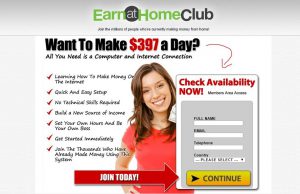 Is Earn At Home Club a Scam