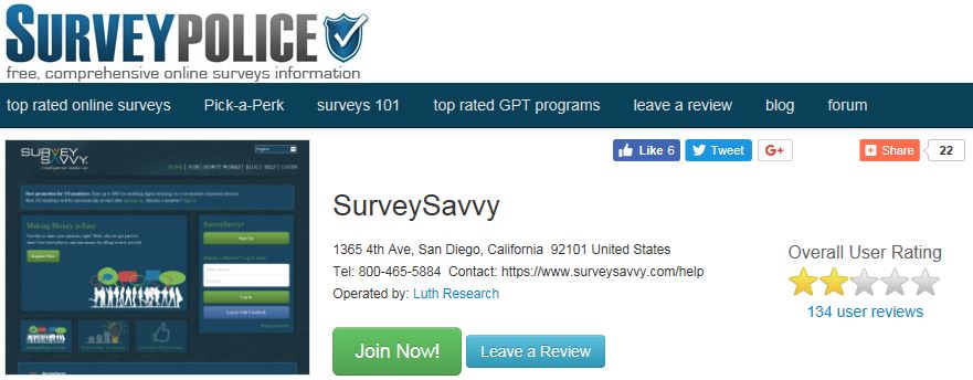 Survey Savvy Survey Police