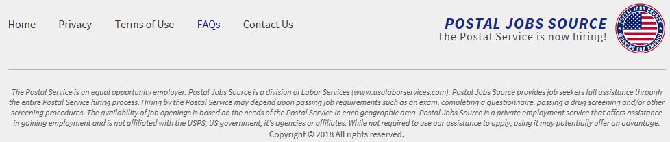 Postal Jobs Source Fine Print